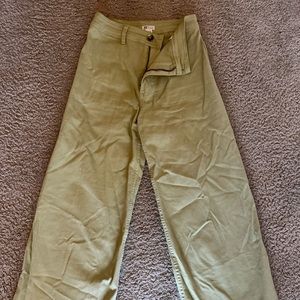 Billabong green wide leg pants